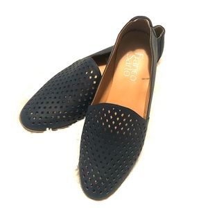 Franco sarto navy blue flats SZ 8
